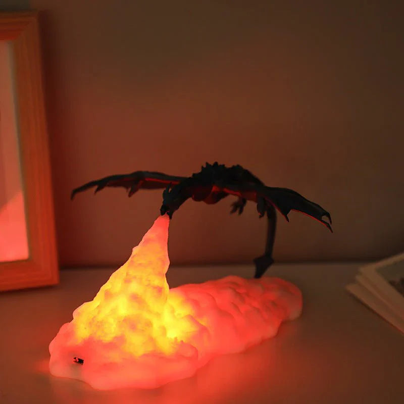 3D Printed LED dragon Night Light