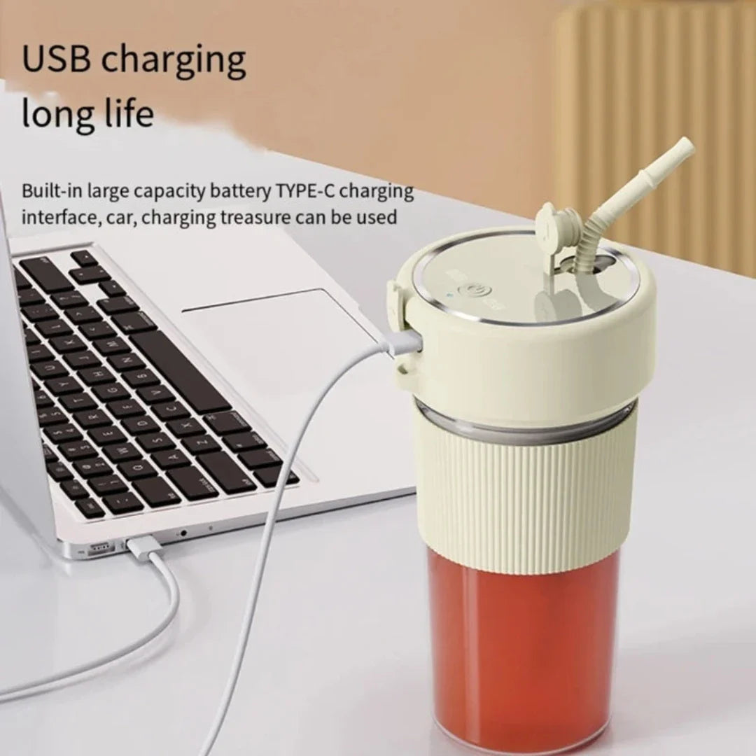 "Multifunction Juicer with USB Charging – Compact Household Design for Fresh Juices"