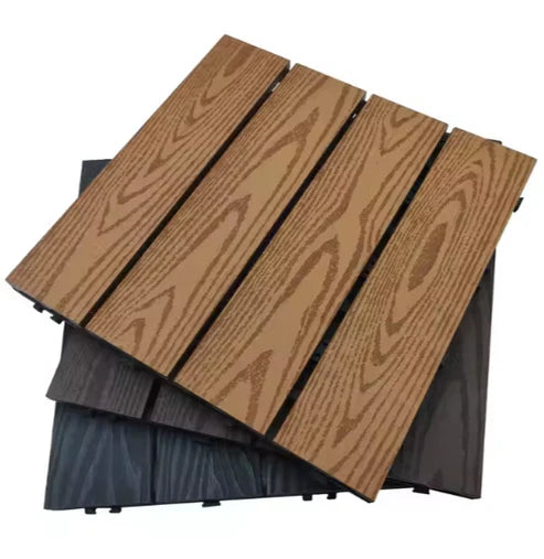 wooden-style deck panels